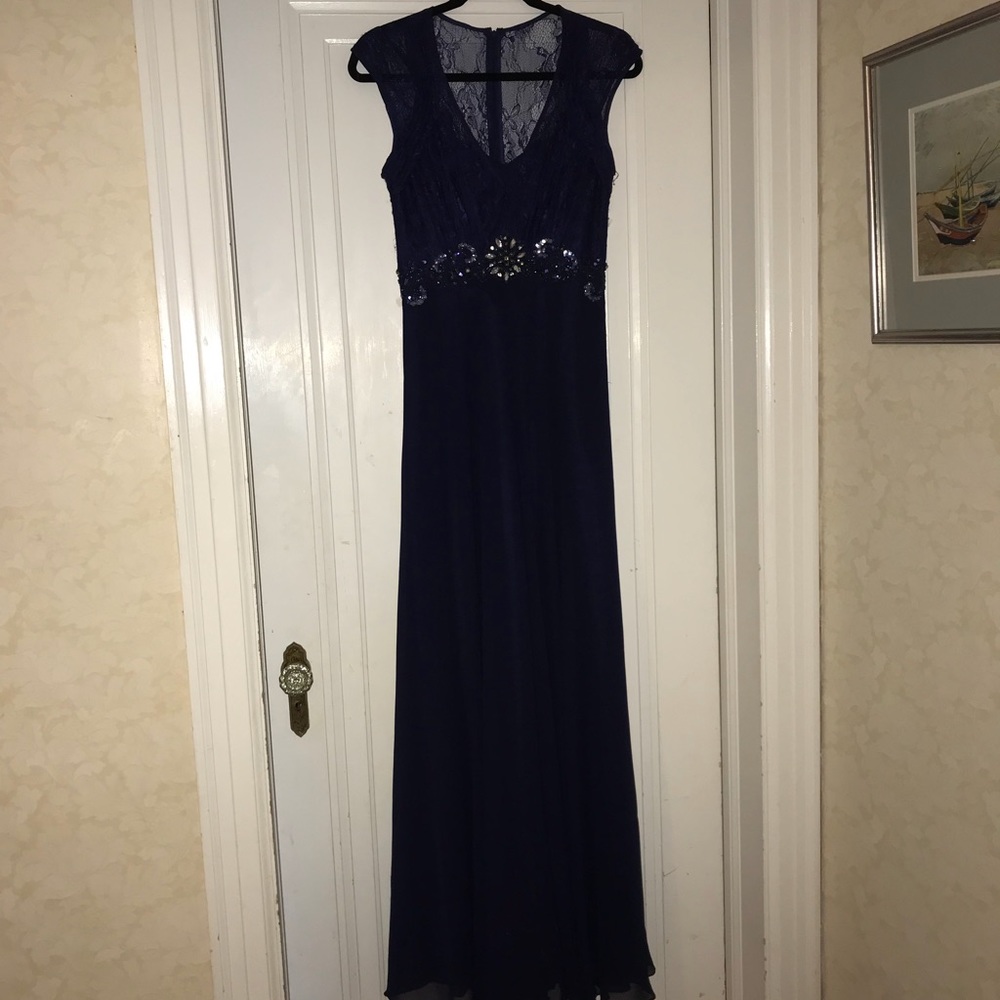 Navy Never Worn Gown With Tags